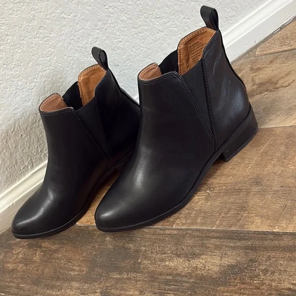 J. Crew Black Leather Heeled Boots - Picture 5 of 6